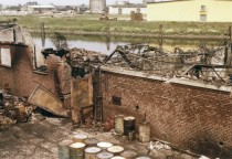 18.05.1974 After the fire in our warehouse.